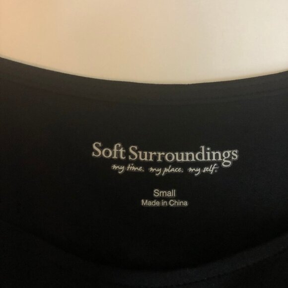 Soft Surroundings Black Palamero Pleated Maxi Dress Size S - Picture 5 of 6